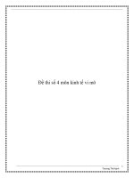 Đề thi số 4 môn kinh tế vi mô doc