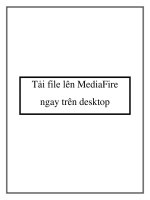 Tải file lên MediaFire ngay trên desktop docx