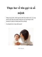 Thực hư về tên gọi và số mệnh doc