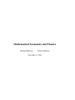 Mathematical Economics and Finance ppt