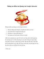 Những ưu điểm của Quảng cáo Google Adwords pot