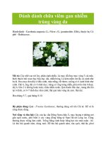 Dành dành chữa viêm gan nhiễm trùng vàng da pot