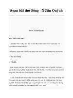 Soạn bài thơ Sóng - XUân QuỳnhSÓNG (Xuân Quỳnh) docx