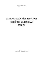 olympic toán các nước tập 6(1997-1998)- đề thi và lời giải-nguyễn hữu điển
