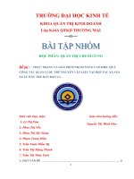 thực trạng và giải pháp nhằm nâng cao hiệu quả công tác quản lí dự trữ nguyên vật liệu tại hợp tác xã sản xuất mây tre đan bao la