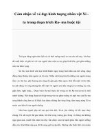 Cảm nhận về vẻ đẹp hình tượng nhân vật Xi ta trong đoạn trích Ra- ma buộc tội pot