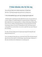 5 băn khoăn cho bé bú mẹ potx