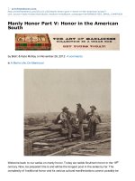 Honor in the American South