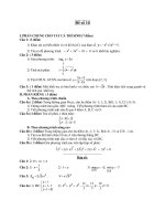 Đề ôn thi tốt nghiệp trung học phổ thông môn toán - Đề 14 docx