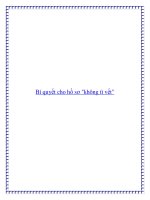 Bí quyết cho hồ sơ pdf