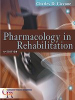 Pharmacology in Rehabilitation 4th Edition docx