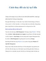 Cách thay đổi các ký tự ổ đĩa ppt