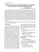 Nghiên cứu dị ứng thuốc điều trị bệnh Gút đặc hiệu tại Khoa Dị ứng-MDLS Bệnh viện Bạch Mai pot