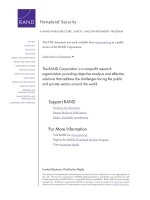 Marrying Prevention and Resiliency - Balancing Approaches to an Uncertain Terrorist Threat docx