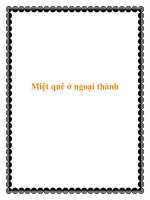 Miệt quê ở ngoại thành pot