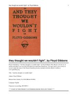 And they thought we wouldn''''t fight ppt