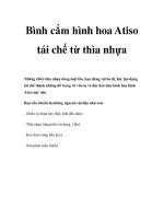 Bình cắm hình hoa Atiso tái chế từ thìa nhựa ppt