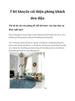 5 lời khuyên cải thiện phòng khách đơn điệu pot