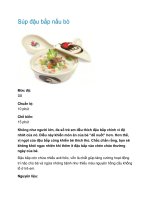 Súp đậu bắp nấu bò pptx