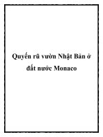 Quyến rũ vườn Nhật Bản ở đất nước Monaco pptx