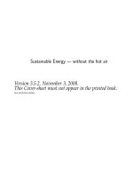 Sustainable Energy - Without the Hot Air ppt