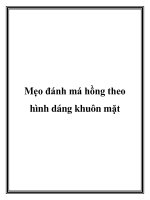 Mẹo đánh má hồng theo hình dáng khuôn mặt potx