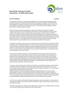 Good Clinical Treatment in Assisted  Reproduction ‐ An ESHRE position paper potx