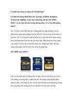 Có phải bạn đang sử dụng thẻ SD phù hợp? doc