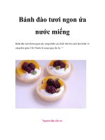 Bánh đào tươi ngon ứa nước miếng potx