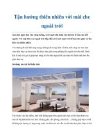 Tận hưởng thiên nhiên với mái che ngoài trời doc