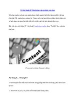 33 thủ thuật để Marketing cho website của bạn docx