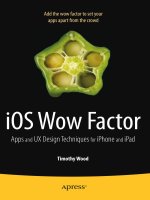 iOS Wow Factor: UX Design Techniques for iPhone and iPad pptx