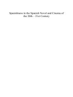 Spanishness in the Spanish Novel and Cinema of the 20th – 21st Century docx