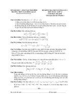 Đề Thi Thử Đại Học Khối A, A1, B, D Toán 2013 - Phần 18 - Đề 12 pot