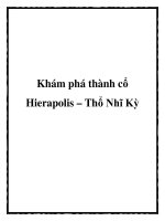 Khám phá thành cổ Hierapolis – Thổ Nhĩ Kỳ doc