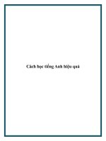 Cách học tiếng Anh hiệu quả. potx