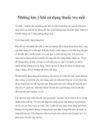 Những lưu ý khi sử dụng thuốc tra mắt pdf