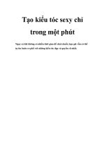 Tạo kiểu tóc sexy chỉ trong một phút doc