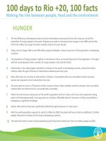 FAO  2012  100 days to Rio +20, 100 facts