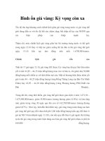 Bình ổn giá vàng: Kỳ vọng còn xa docx