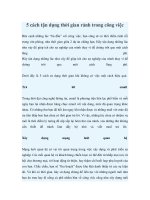 5 cách tận dụng thời gian rảnh trong công việc pdf