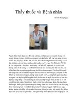 Thầy thuốc và Bệnh nhân ppt