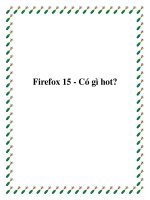 Firefox 15 - Có gì hot? pptx