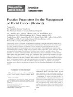 Practice Parameters for the Management of Rectal Cancer (Revised) potx