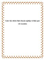 Làm việc nhóm thật chuyện nghiệp và hiệu quả với Azendoo doc