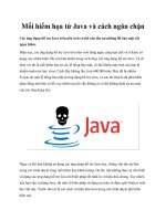 Mối hiểm họa từ Java và cách ngăn chặn docx