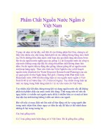 Phẩm Chất Nguồn Nước Ngầm ở Việt Nam ppt