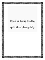 Chọn và trang trí đào, quất theo phong thủy doc