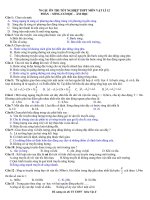 70 câu sóng cơ CÓ ĐÁP ÁN