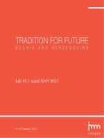 TRADITION FOR FUTURE BOSNIA AND HERZEGOVINA pdf